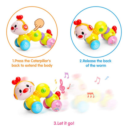TINOTEEN Baby Musical Toys Toddler Crawling Caterpillar Toy for Babies Toddlers 6 9 12 18 Month