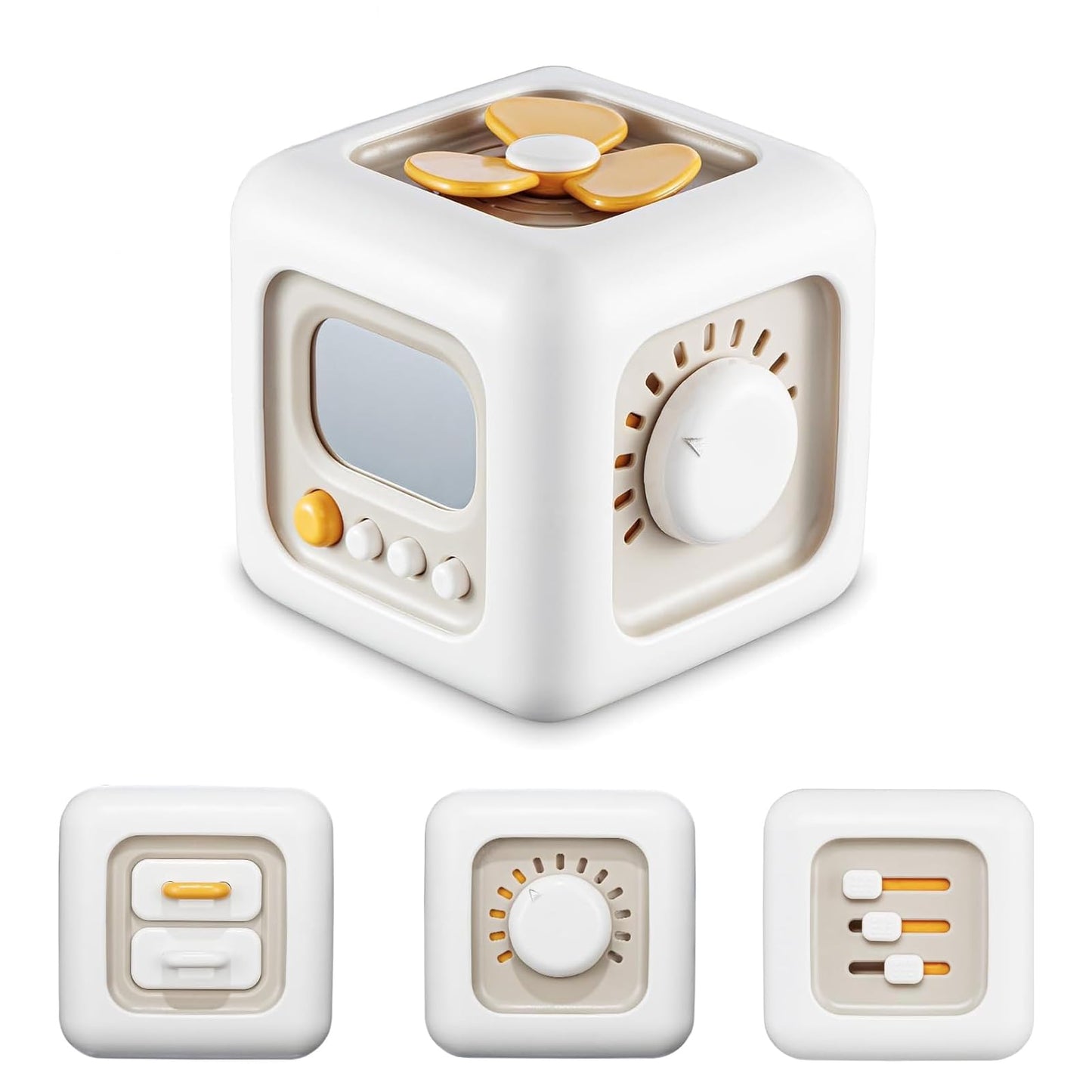 VoMii Baby Activity Cube - Montessori Sensory Toys for 12-24 Months, Travel & Learning Toys