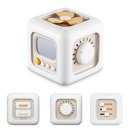 VoMii Baby Activity Cube - Montessori Sensory Toys for 12-24 Months, Travel & Learning Toys