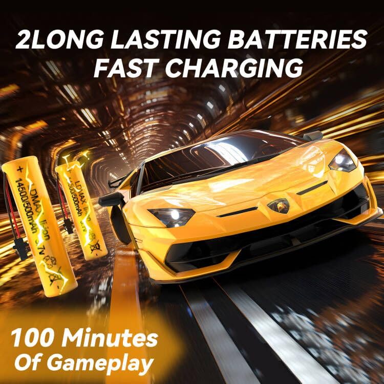 AEROQUEST 1:16 Lamborghini remote control car with detailed Lamborghini design, 2.4GHz RC toy for boys and girls.