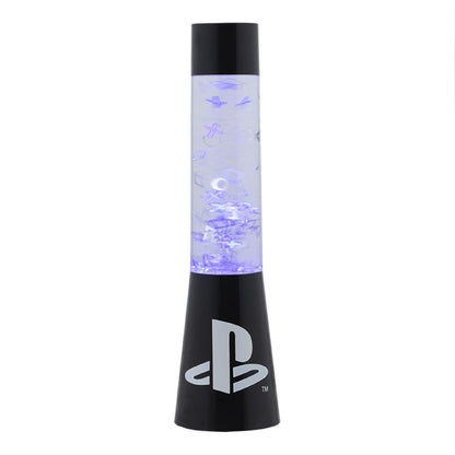 PlayStation Paladone | Sony Glitter Liquid Mood Light with Floating Controllers & Icons | Officially Licensed Sony Merchandise | PS5 | Lava Lamp | Desk Lamp | Bedside Light | Gaming Decor