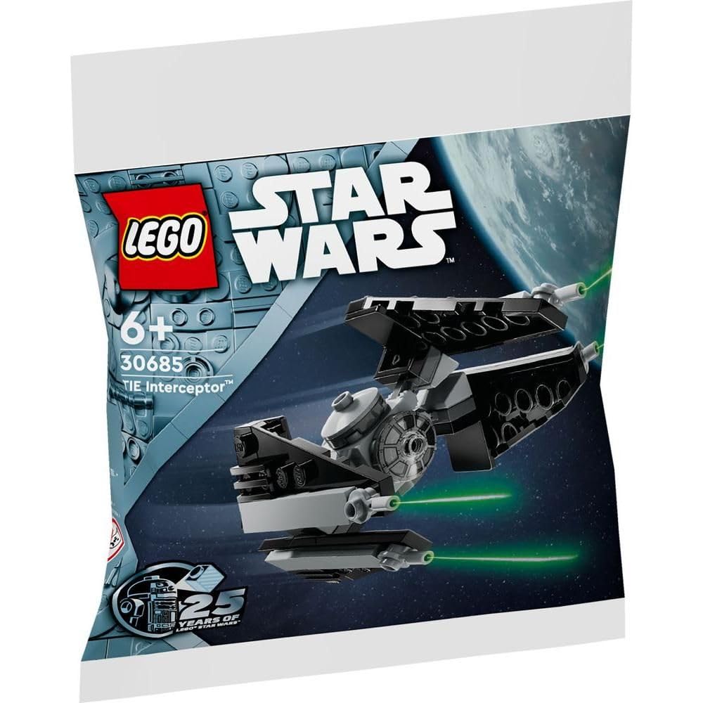 LEGO Star Wars TIE Interceptor 30685 polybag featuring a detailed model for building and display.