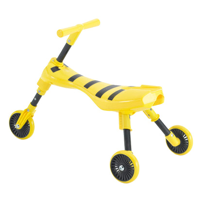 Scuttlebug 3-Wheel Foldable Ride-On Tricycle for 1+ Year Old Boys and Girls, Bumblebee Trike, Antennae Handlebar, Develop Your Toddler’s Balance and Motor Skills, Fun with No Surface Scratches