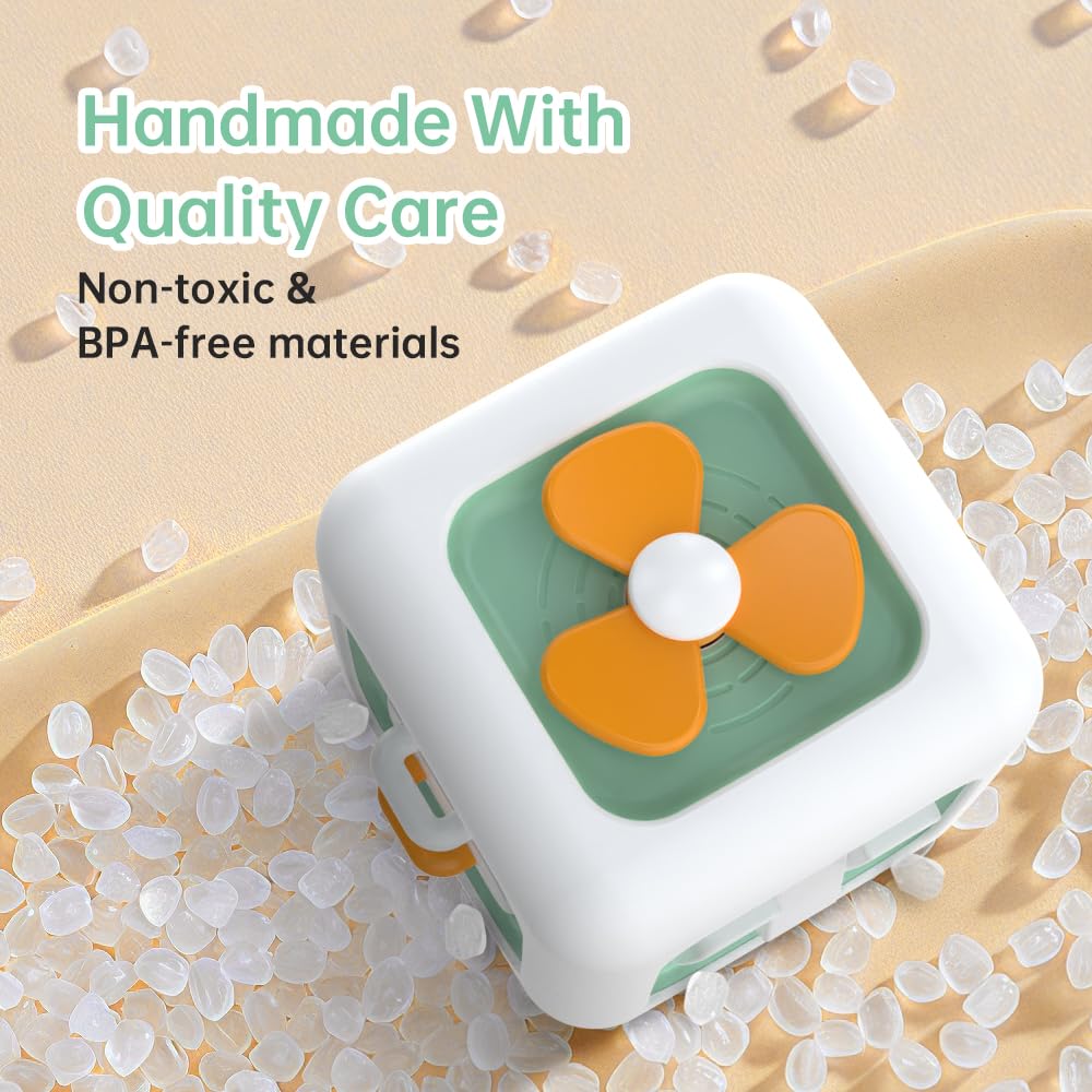 lerrbo Activity Cube Baby Toys for 1 Year Old Girl Gifts, Montessori Toys for Baby Girl, Travel Sensory Cube for Toddlers 1-3, Learning Fine Motor Skills,1st Birthday Gifts for 12 Months+(1 PCS)