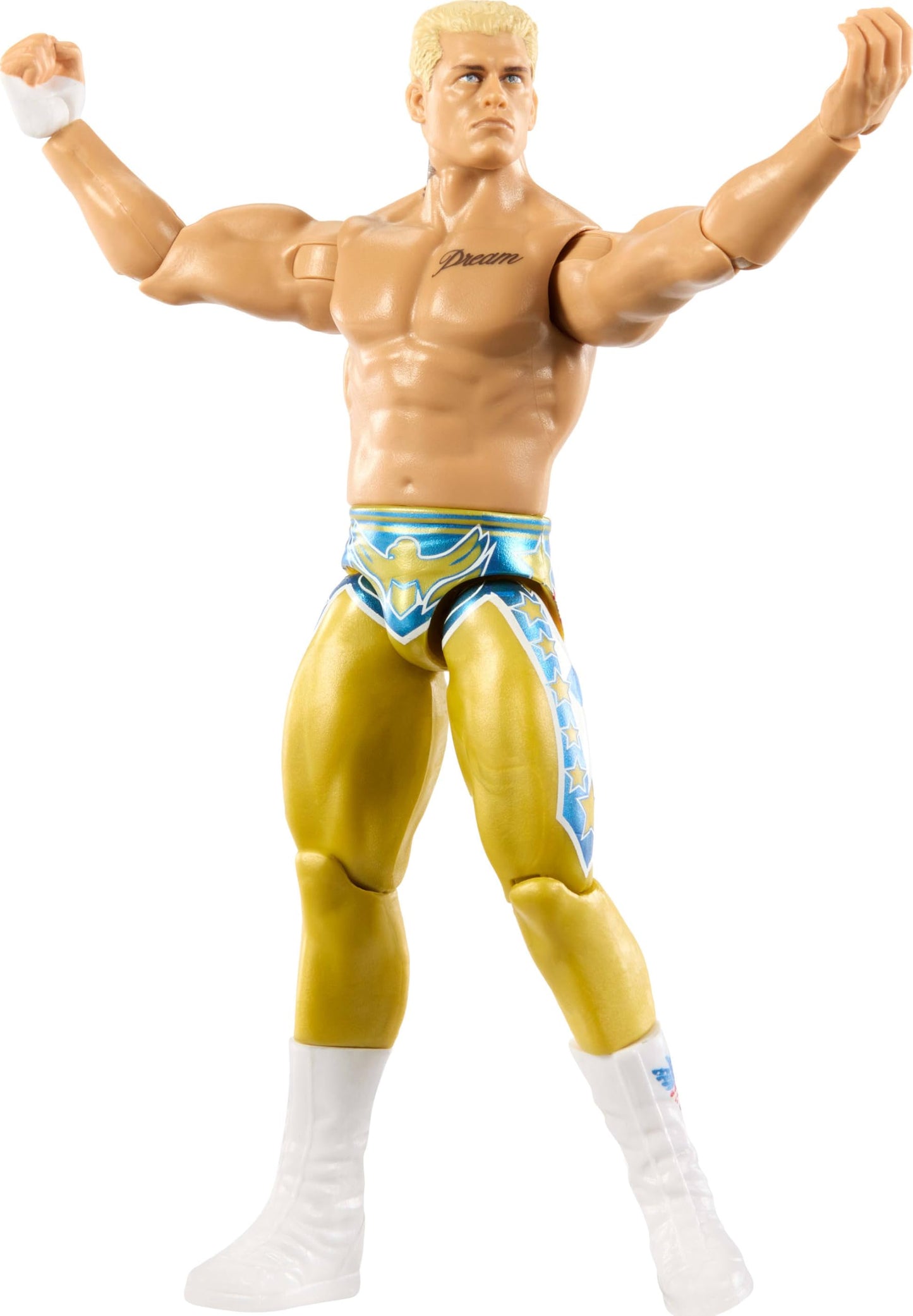 Mattel WWE Cody Rhodes Action Figure, Main Event Series #159, 6-inch Collectible Superstar with 14 Articulation Points & Life-Like Look, JGD46