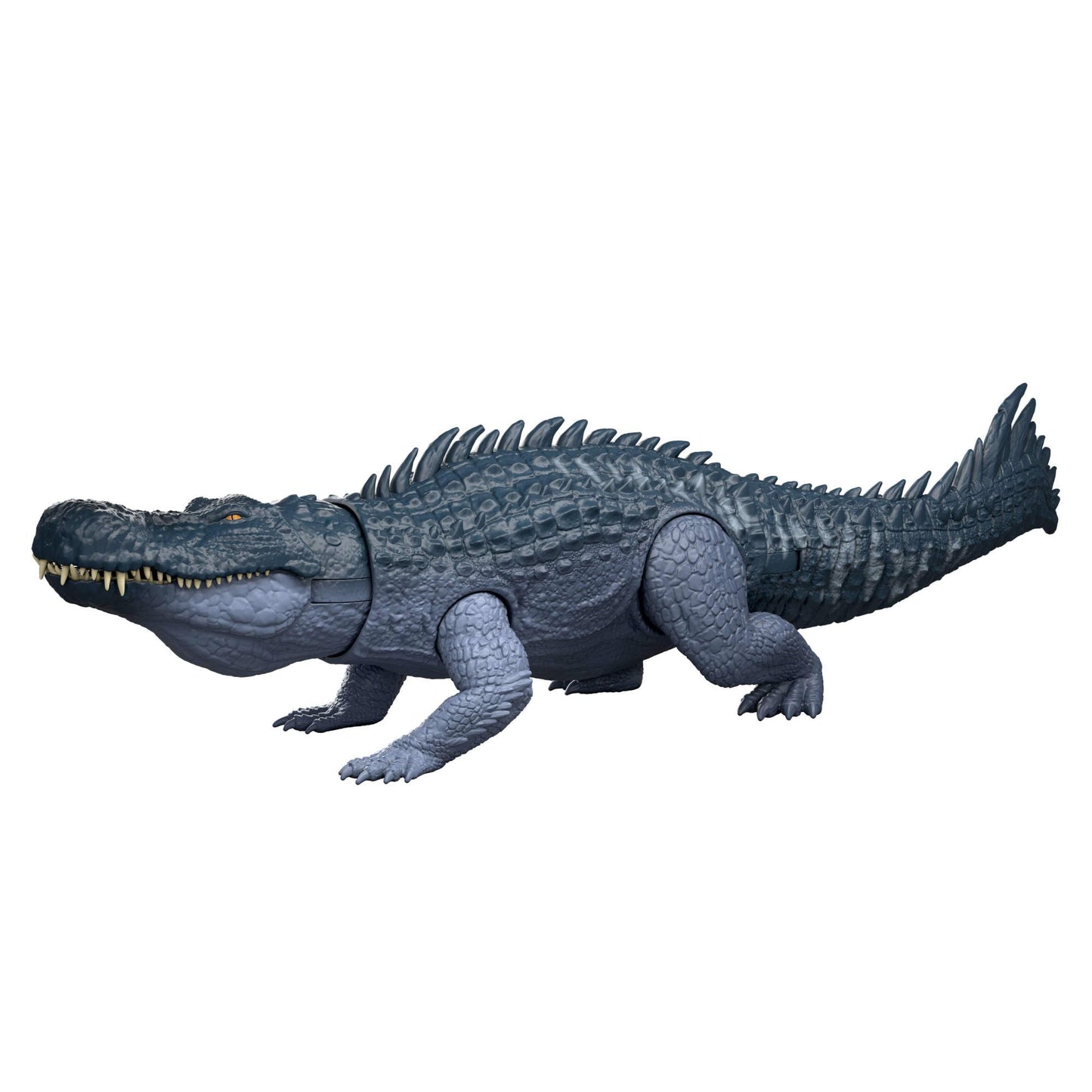 Mattel Jurassic World Rebirth Gigantic Thrashers Dinosaur Figure, Purussaurus Large Species Toy, 2 Rampage Attacks, Digital Play, JGB94