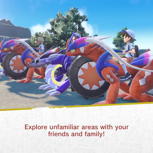 Nintendo Pokémon Violet game for Nintendo Switch, featuring vibrant cover art with Pokémon characters and a colorful background.