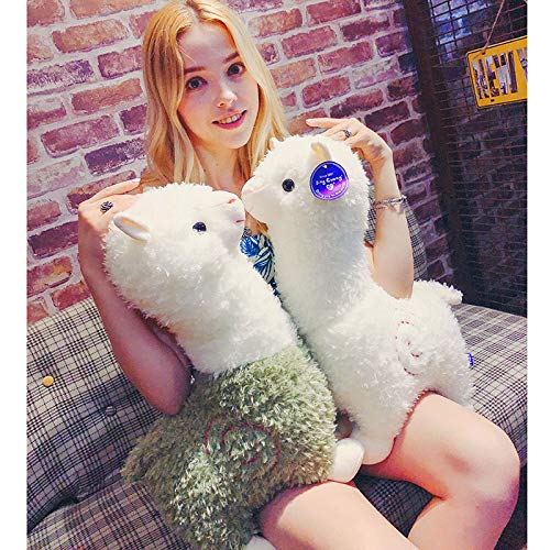 Auluda Spring Country Alpaca Plush Toy, Llama Stuffed Animal Large 45cm Doll Plushie Hug Pillow Soft Fluffy Cushion Super Kawaii Gift for Birthday Girls and Lovers Washable…