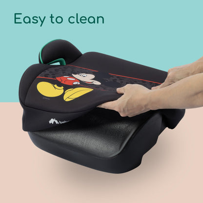 Bebeconfort Disney Manga i-Safe, Car Booster Seat, Mickey Mouse Car Seat, 6–12 Years, 128–150cm, 22-36 kg, Lightweight, Easy Belt Installation, Fully Padded, Soft-Touch Fabrics, Authentic Mickey