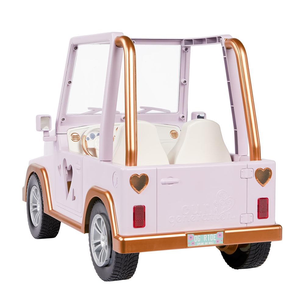 Our Generation 18-inch doll off-road truck with rolling wheels for pretend play, featuring My Way & Highways design.