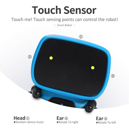 GILOBABY Interactive Smart Robot Toys, Intelligent Robot for Kids, Children Girls & Boys Robotic 3 Years Old Up, Voice Control & Touch Sense, Dance & Sing & Walk, Recorder & Speak Like You