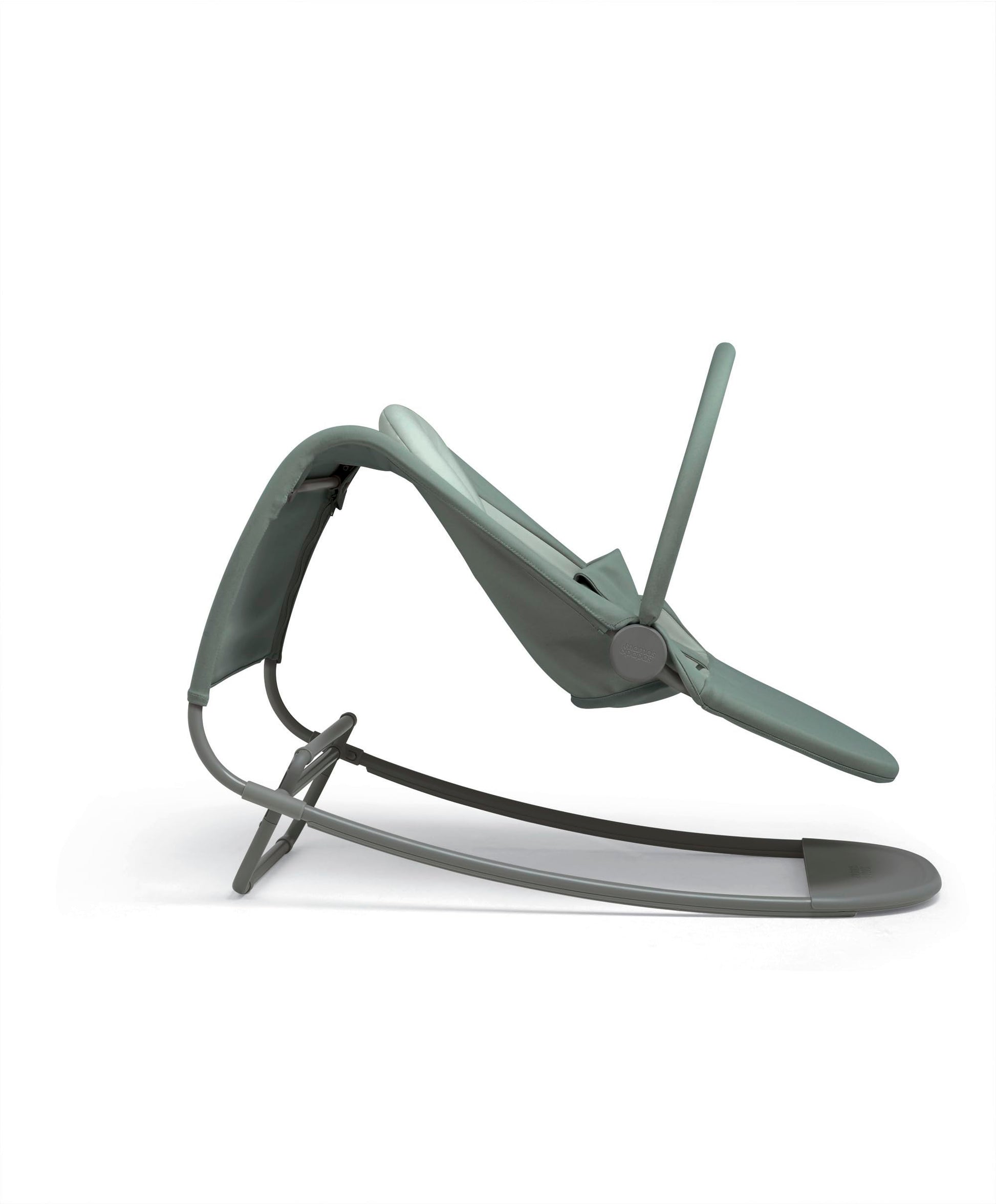 Mamas & Papas Tempo 3-in-1 rocker and bouncer for babies, lightweight with 3-point harness and magnetic toy bar in Ivy color.