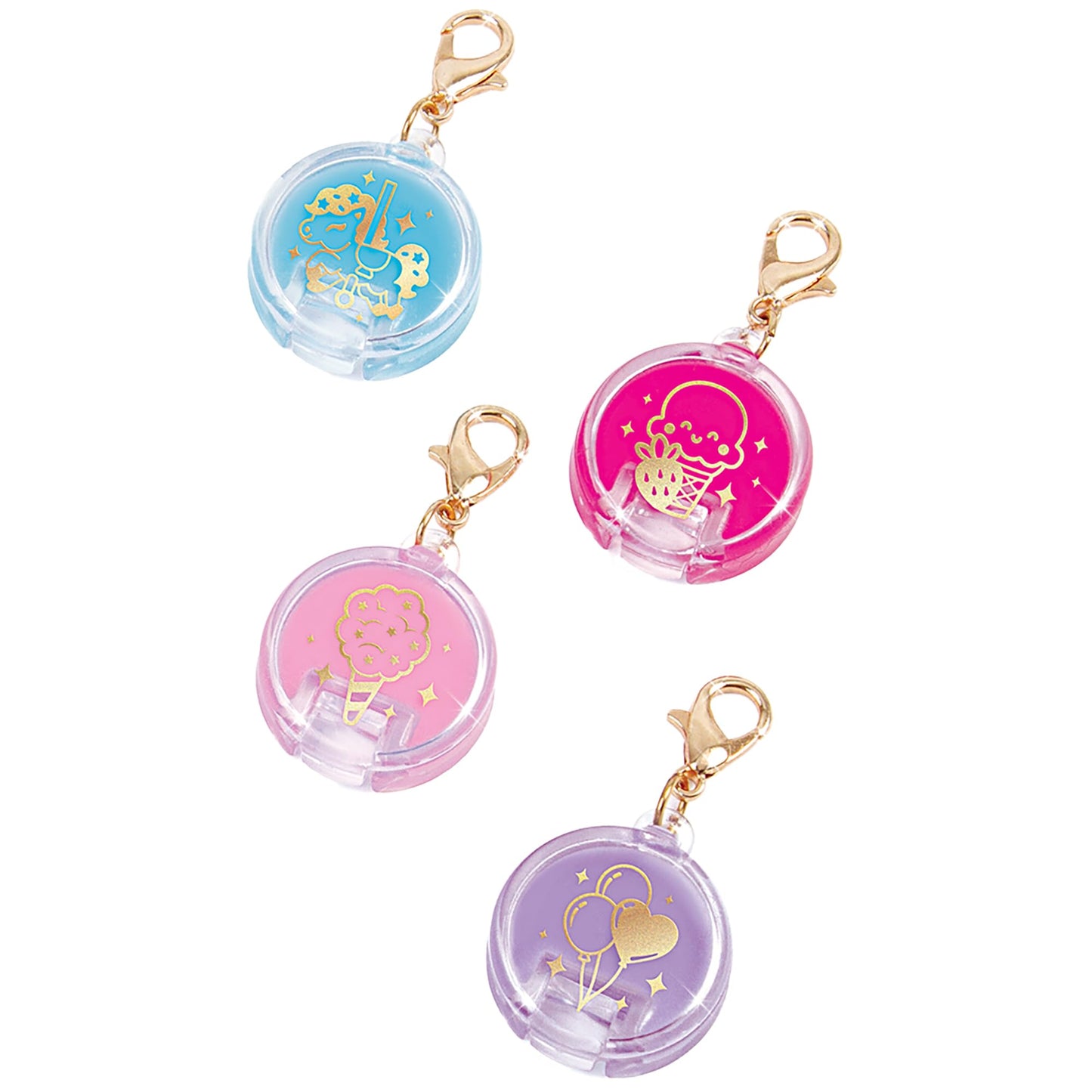 Make It Real Lip Gloss Charm Bracelet Maker - Bracelet Making Kit with Lip Gloss Charms, Beads, Chain & Cord - Jewellery Craft Sets for Girls - Create Bracelets with Cute Charms, Birthday Gift