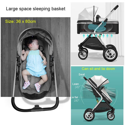 YCKEGEW Double Seat Twin Baby Stroller Luxury Carriage Tandem Pram Side By Side,Detachable Pushchair From Birth to 15 Kg,Infant Twins Stroller Can Sit Lie (Color : Red)