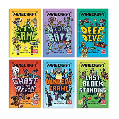Minecraft Woodsword Chronicles 6 Book Slipcase: Official illustrated LitRPG children’s gaming fiction – perfect for fans of A Minecraft Movie and kids aged 6, 7, 8 & 9!