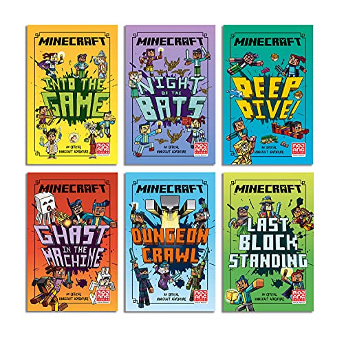 Minecraft Woodsword Chronicles 6 Book Slipcase: Official illustrated LitRPG children’s gaming fiction – perfect for fans of A Minecraft Movie and kids aged 6, 7, 8 & 9!