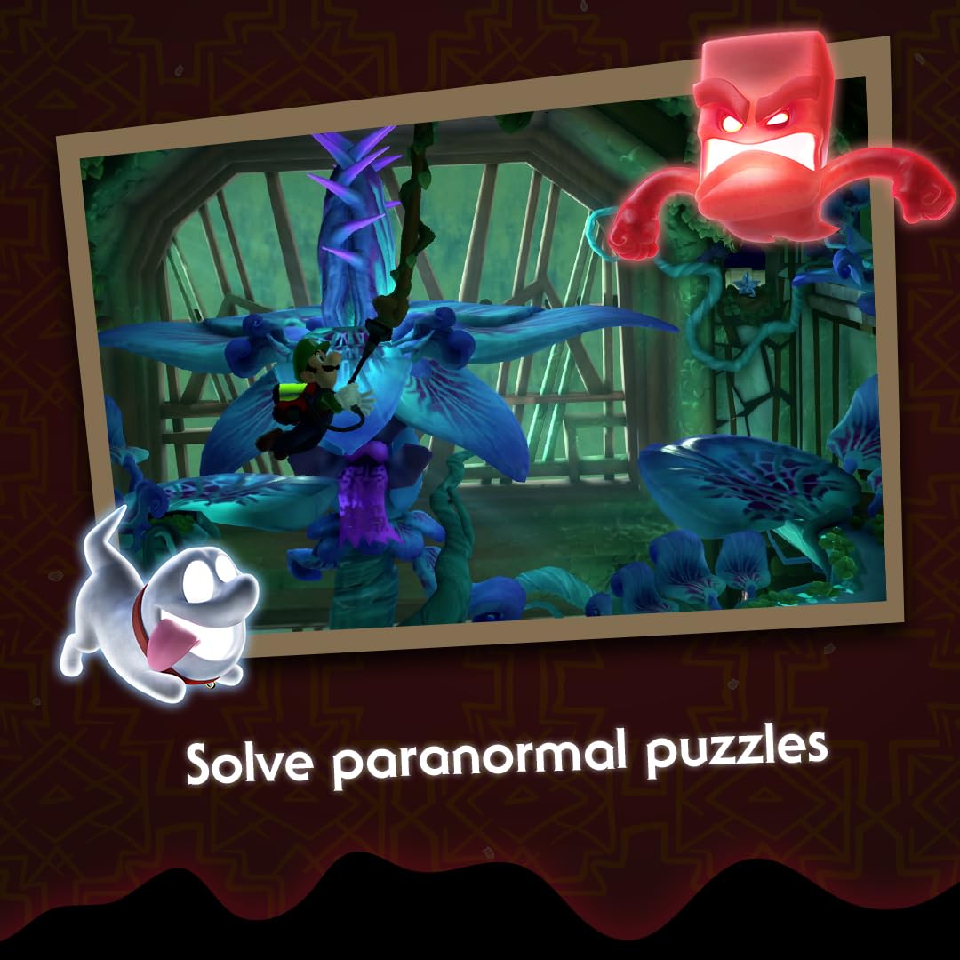 Nintendo Luigi's Mansion 3 Standard Edition game for Nintendo Switch, featuring the game's cover art with Luigi and ghostly themes.