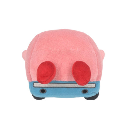 Plush Kirby toy from Nintendo Together+ featuring Kirby's car mouth design, 19 cm tall, soft and collectible.