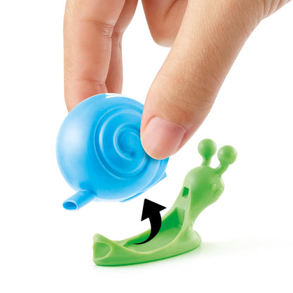 So Slime Go Gooey Snails Mystery Pack featuring stretchy slime snails with surprises inside, fun sensory fidget toy for kids age 6+