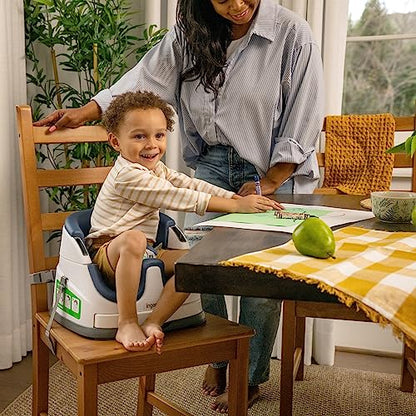 Ingenuity, Baby Base 2-in-1 Seat, Night Sky, Booster Chair, Dining and Feeding Seat for Toddlers, Easy to Clean with Removable and Self-Storing Tray, Ages 6 Months+