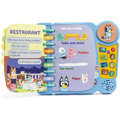 VTech Bluey’s Book of Games, Official Bluey Book, Interactive Childrens Book, Educational Activity Toy with 4 Learning Modes, Gift for Kids Ages 3, 4, 5, 6 Years, English Version
