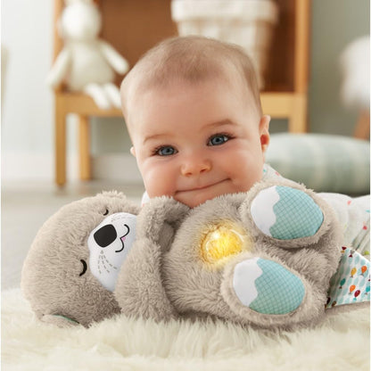 Fisher-Price Soothe 'N Snuggle Otter | Newborn Baby Toys & New Baby Gifts | Plush Soft Toys for Babies with Light and Sound Machine | Baby Girl and Baby Boy Gifts | Newborn Essentials, FXC66
