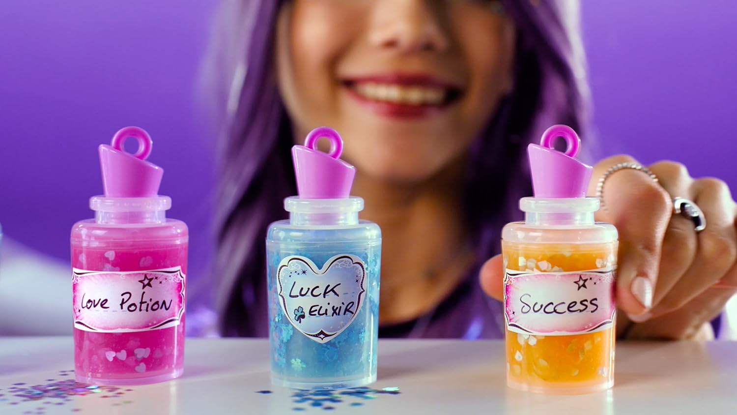 Canal Toys So Slime Magic Potion Factory slime making kit with smoke and light effects, featuring colorful powders for creative fun.
