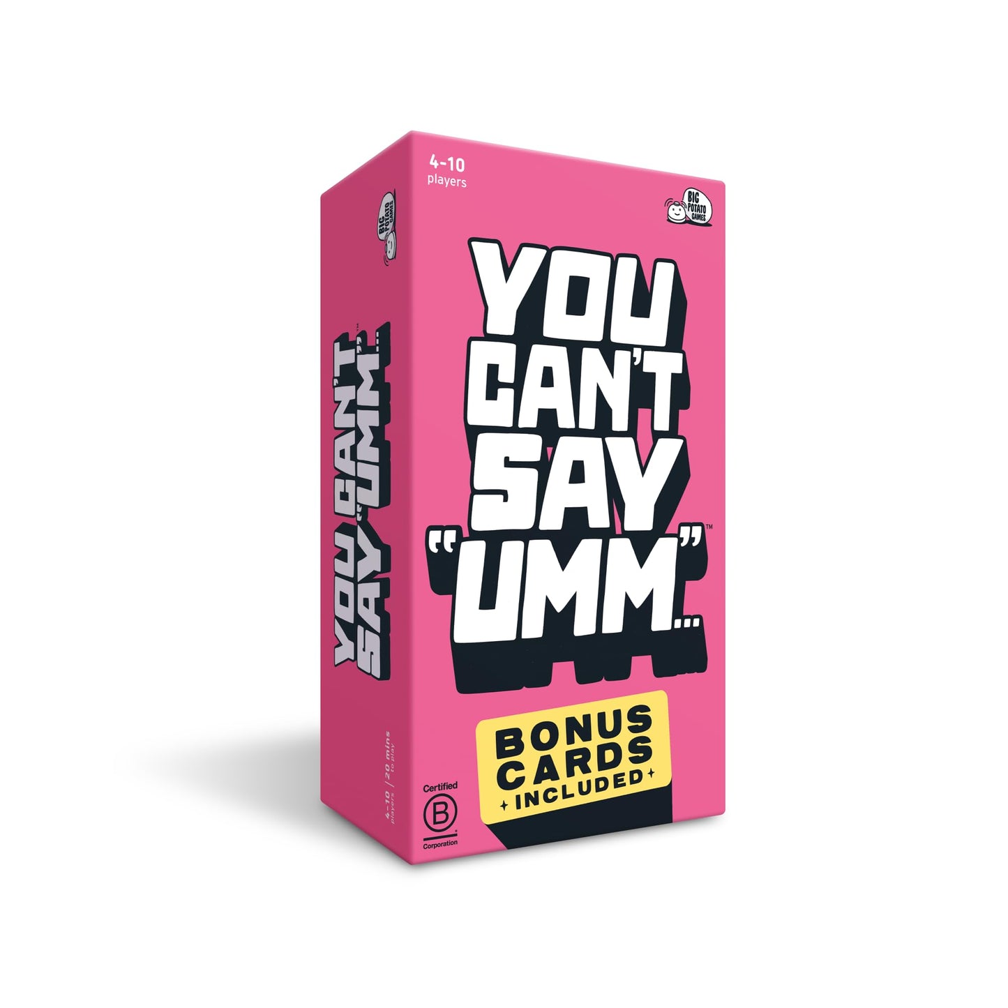 Big Potato You Can't Say UMM: A Party Game for Family and Adults, Fast-Paced Family Word Game, Bonus Content Included | Perfect for Christmas
