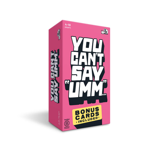 Big Potato You Can't Say UMM: A Party Game for Family and Adults, Fast-Paced Family Word Game, Bonus Content Included | Perfect for Christmas
