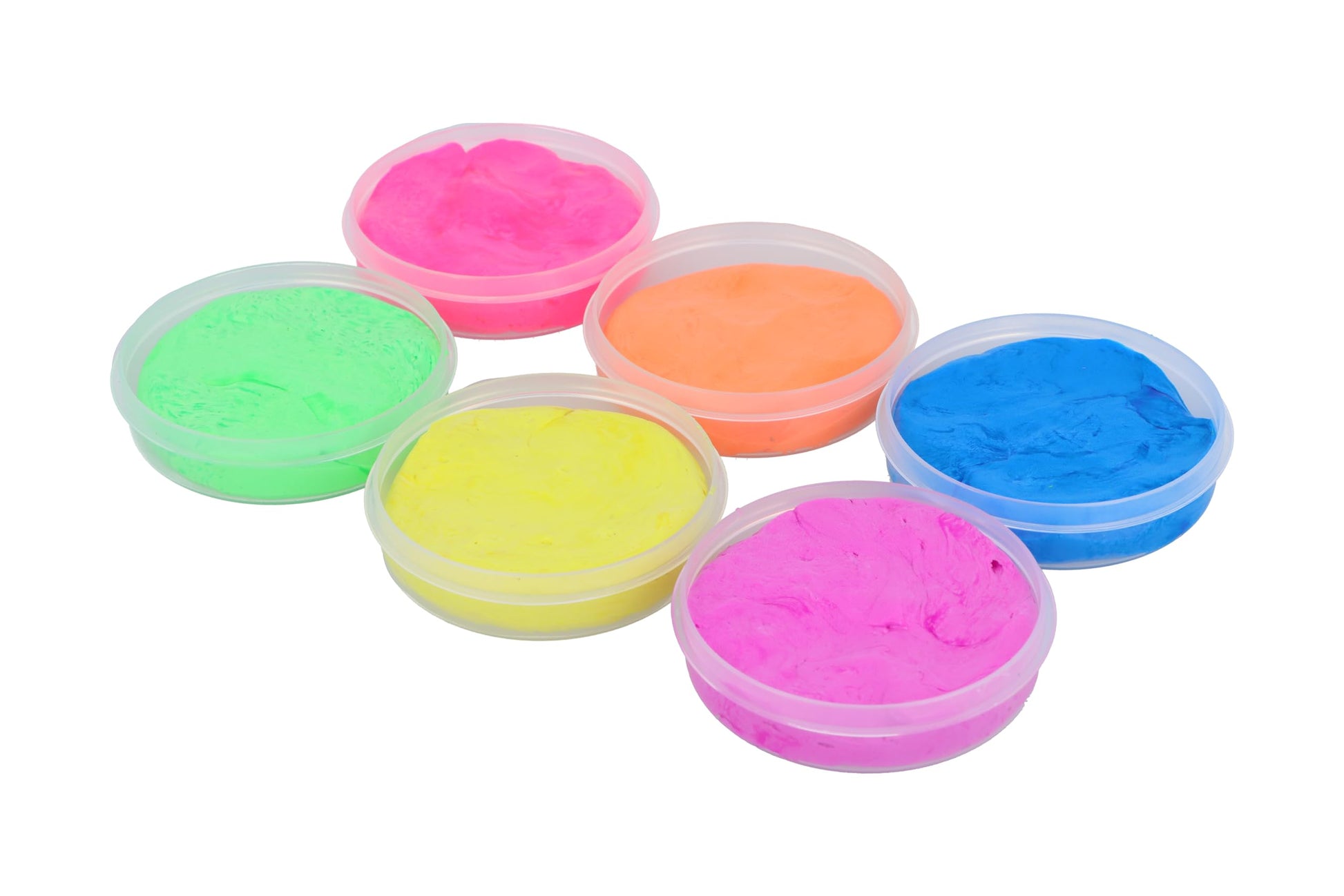 Henbrandt bouncing putty tubs for kids, 6 assorted colors mini slime, perfect for party favors, loot bags, and stocking fillers.
