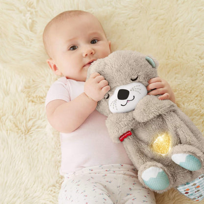 Fisher-Price Soothe 'N Snuggle Otter | Newborn Baby Toys & New Baby Gifts | Plush Soft Toys for Babies with Light and Sound Machine | Baby Girl and Baby Boy Gifts | Newborn Essentials, FXC66