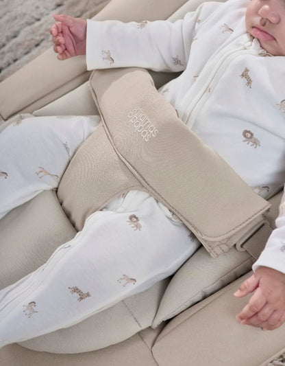 Mamas & Papas Eno Baby Bouncer, One Hand Fold, 2 Recline Positions, Cashmere - 0-6months