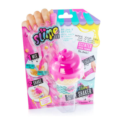 So Slime DIY Slimelicious Shaker with colorful slime ingredients and decorations for creating scented slime, suitable for kids 6+