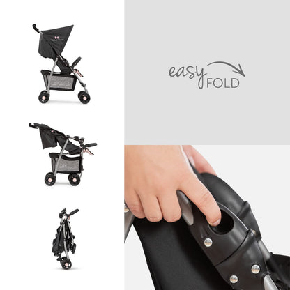 hauck Sport, Disney Minnie Sweetheart - Super Lightweight Travel Pushchair (only 5.9 kg) Compact & Foldable, Fully Reclining, XL Storage Basket, from Birth up to 15 kg