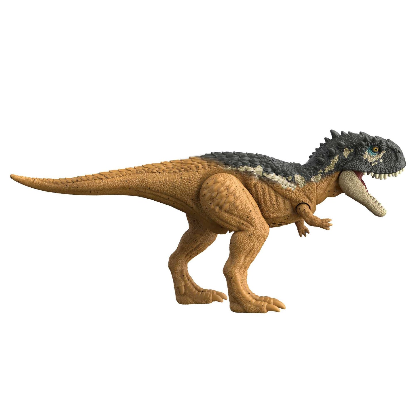 Jurassic World Dominion Roar Strikers Skorpiovenator Dinosaur Action Figure with Roaring Sound and Attack Action, Toy Gift Physical & Digital Play , HDX37