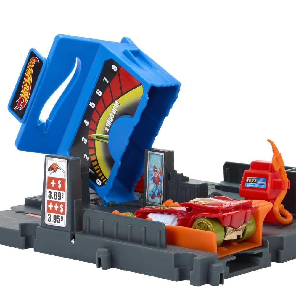Hot Wheels City Toy Place Favourite Places Petrol Box Including 1 Vehicle for Children from 4 Years