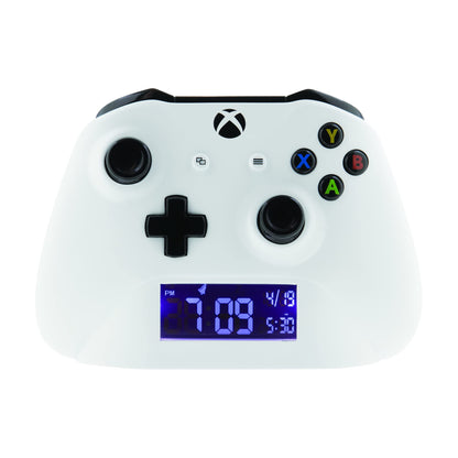 Paladone Xbox alarm clock with multicolored design, featuring official gaming merchandise branding and a 59.1W x 2H cm size.