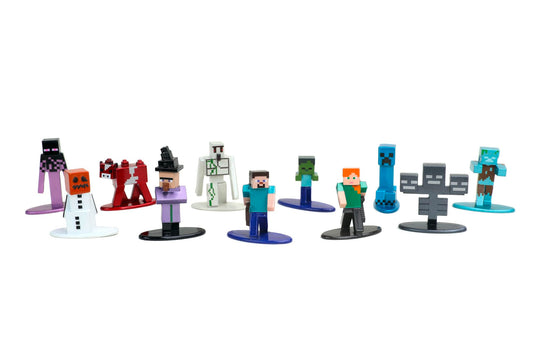 MINECRAFT NANOFIGS BLIND BAG ASSORTMENT of 1.65 inch Die Cast action figure characters to collect play and display. Perfect for gift and collector, pocket money friendly and ideal for party favours