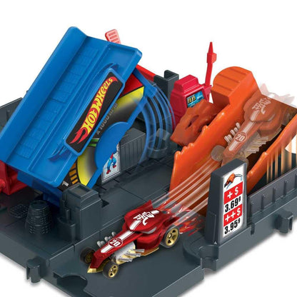 Hot Wheels City Toy Place Favourite Places Petrol Box Including 1 Vehicle for Children from 4 Years