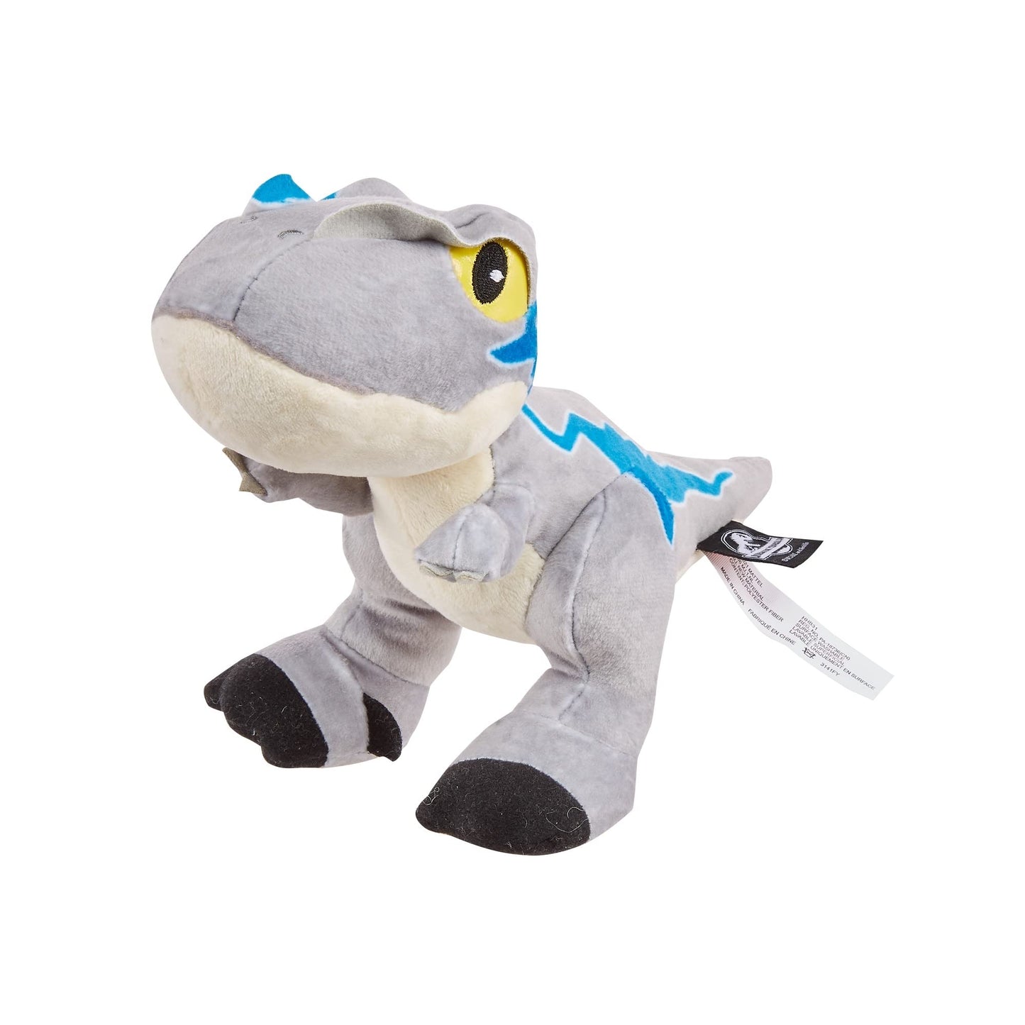 Jurassic World Plush Dinosaur Creatures with Sound - Inspired by Blockbuster Hit Jurassic World Dominion ~ HHB31 - Velociraptor Blue ~ Approx. 9" Long ~ Hear Me Roar!
