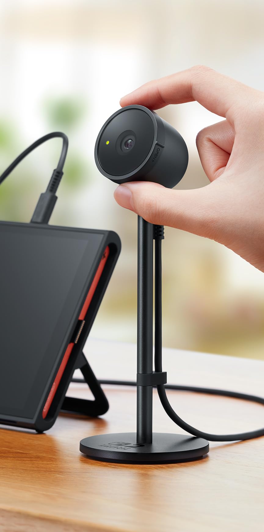 Nintendo Switch 2 Camera showing the device with adjustable lens and ergonomic design for gaming and capturing photos.