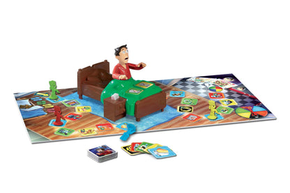 Sshh, Don't Wake Dad! | Tip-Toe Quietly or You'll Get Caught! | Kids Action and Reflex Board Game | For 2-4 Players | Ages 5+