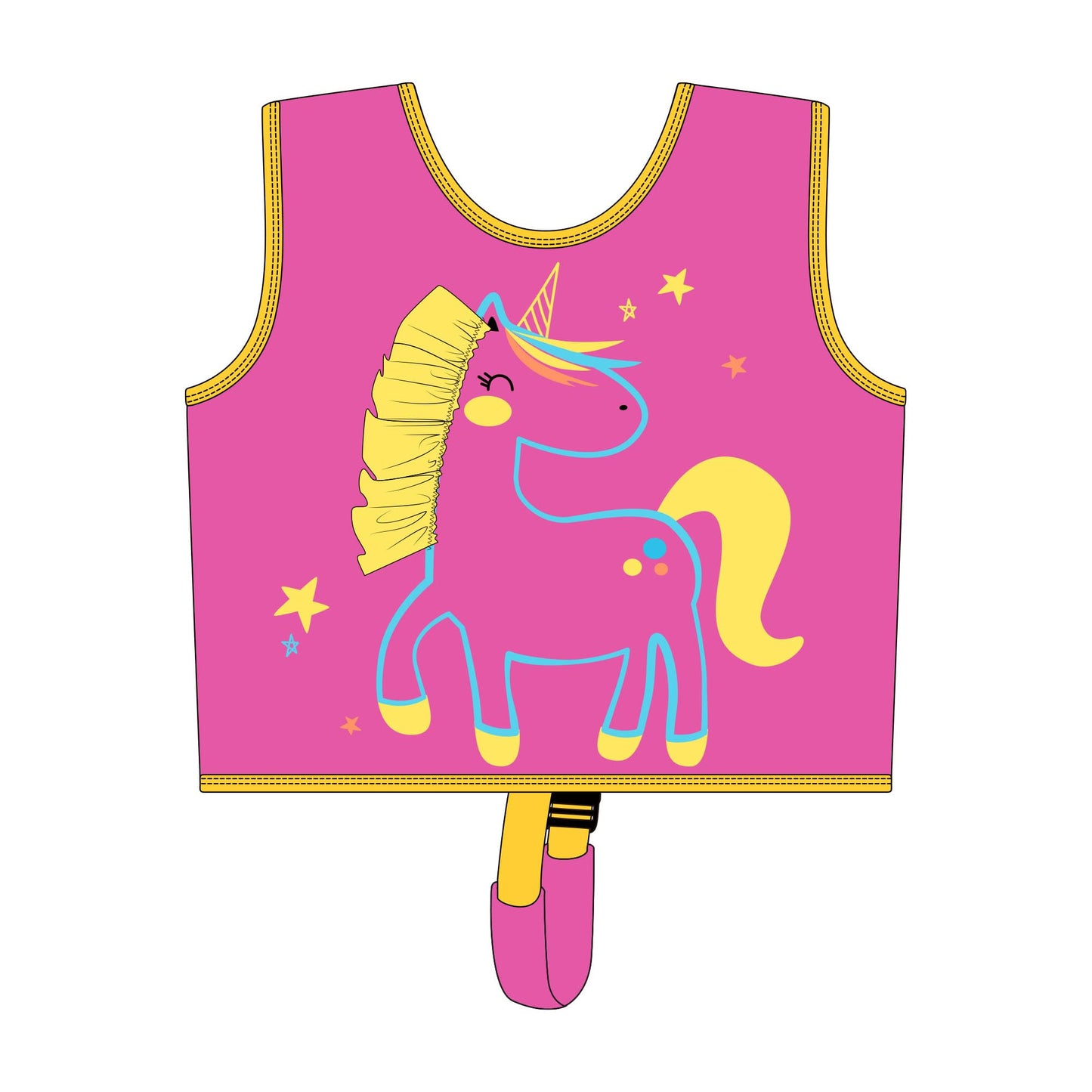 OSHYLE kids swim vest with safety strap, buoyancy aid for toddlers aged 3-6, featuring bright colors and secure fit.