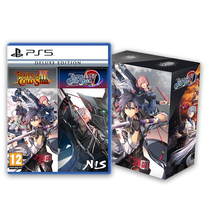 Limited edition PS5 game box for The Legend of Heroes Trails of Cold Steel III and IV by Reef Entertainment, featuring artwork on the cover.