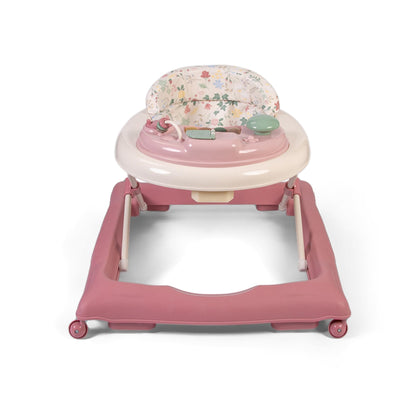 Red Kite Baby Go Round Jive electronic walker with interactive musical play tray in rose and ivy colors.
