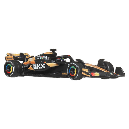 Hot Wheels 1:64 Scale Premium Die-Cast Formula 1 Collectible Toy Race Car with Real Riders Tires & Metal/Metal Body & Chassis (Styles May Vary), JBM11