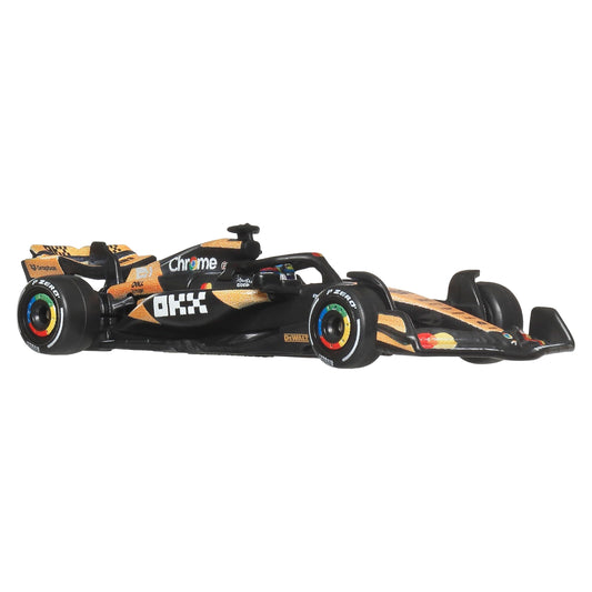 Hot Wheels 1:64 Scale Premium Die-Cast Formula 1 Collectible Toy Race Car with Real Riders Tires & Metal/Metal Body & Chassis (Styles May Vary), JBM11