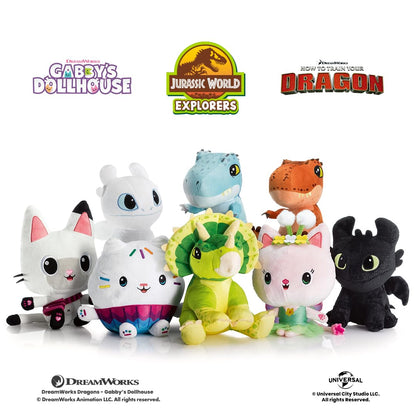 BIOSYNEX - Dragons Heatable Plushies – Microwave Warm Cuddle Toy with Removable Clay Bead Pouch - Gentle and Comforting Warmth - Machine Washable and Safe from Birth (Light Fury)