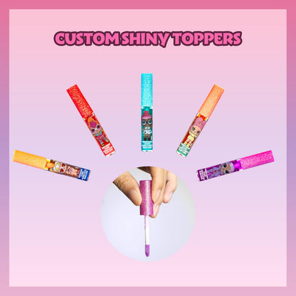 L.O.L Surprise 12-piece lip gloss set by Townley Girl, featuring colorful tubes and ideal for girls' parties and sleepovers.
