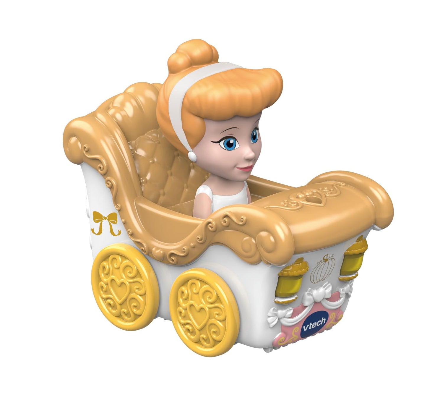 VTech Toot-Toot Drivers Enchanted Castle Slide, Official Disney Princess Playset with Included Cinderella Vehicle, Lights, Phrases, Songs, Interactive Toddler Toy 12 Months, 2, 3, 4+, English Version